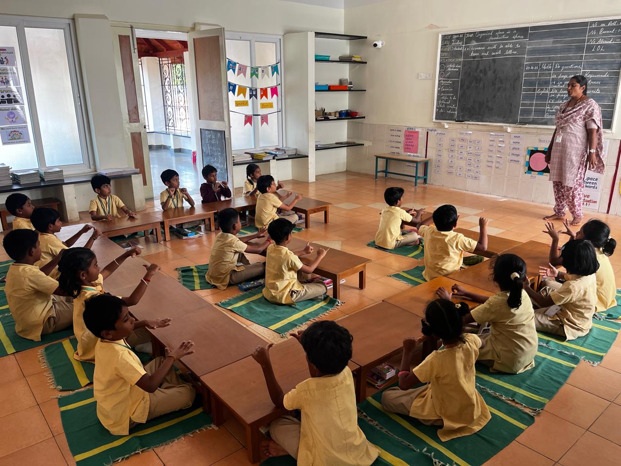 Beyond textbooks: Students learning through engaging classroom activities.